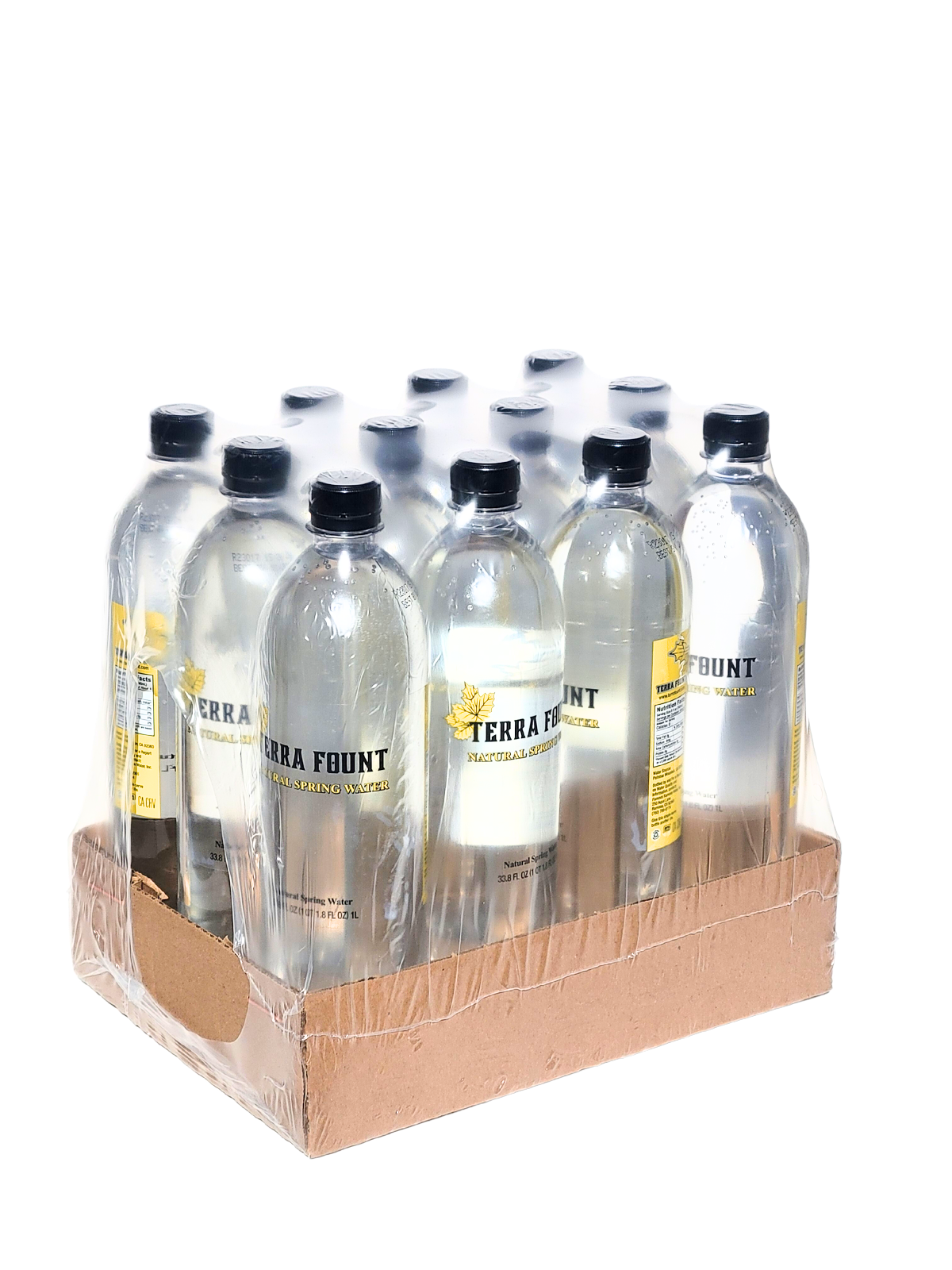12 Pack - 1 Liter Bottles Natural Spring Water – Terra Fount